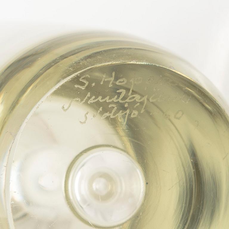 Saara Hopea, vas, "Bubbla", signerad S. Hopea Nuutajärvi Notsjö -60.