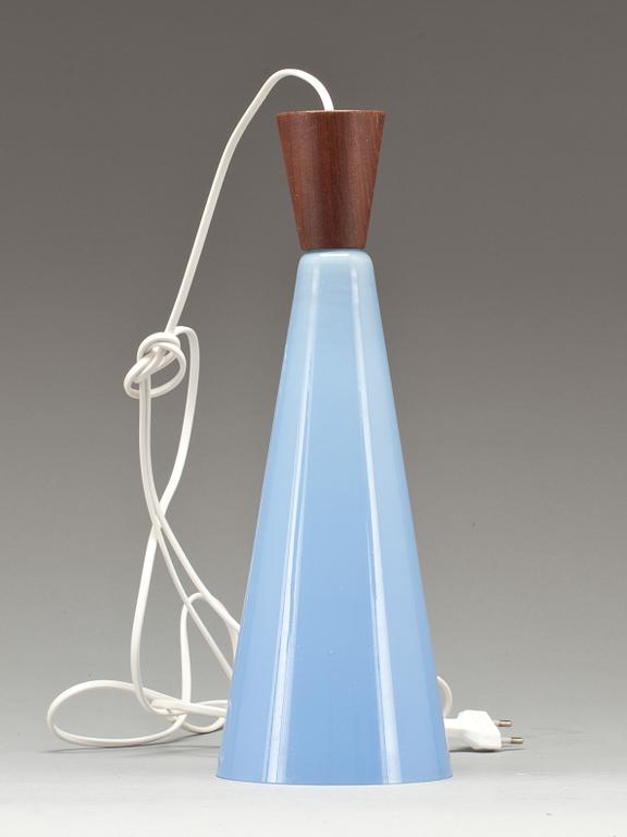 TAKLAMPA, glas,  Holmegaard, Danmark. 1900-talets andra hälft.