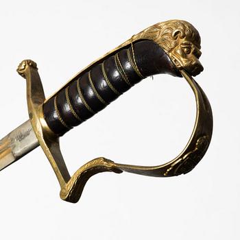 Värja, svensk m/1899 för infanteriofficer.