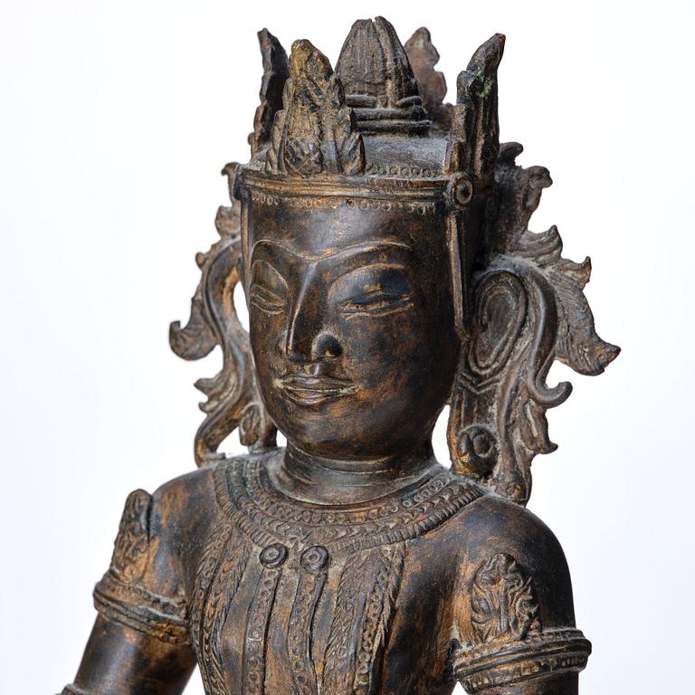 Buddha, brons. Burma, 1700-tal eller äldre.