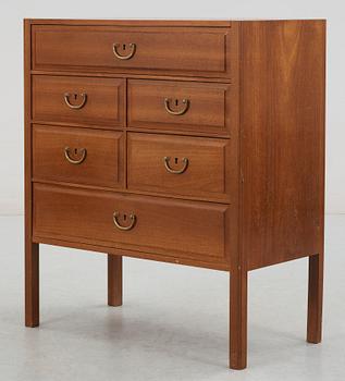 A Josef Frank mahogany chest of drawers by Svenskt Tenn.