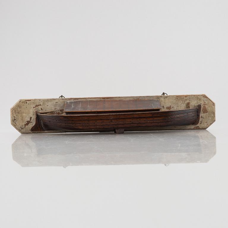 A boat model, first half of the 20th century.