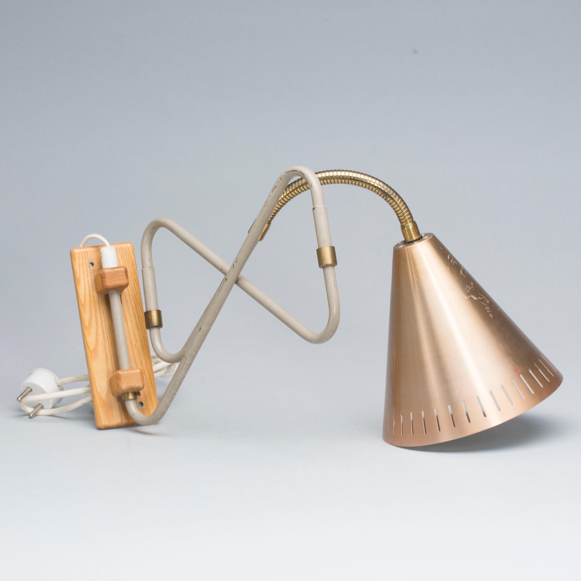 VÄGGLAMPA, 1950-TAL.