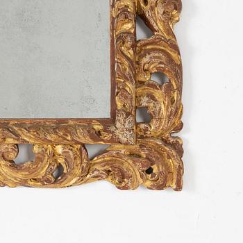 A Baroque mirror, Italy, 18th Century.