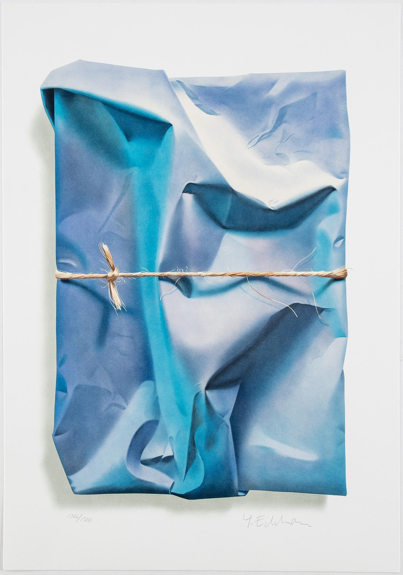 Yrjö Edelmann, färglitografi, 2003, signerad 1366/1500.