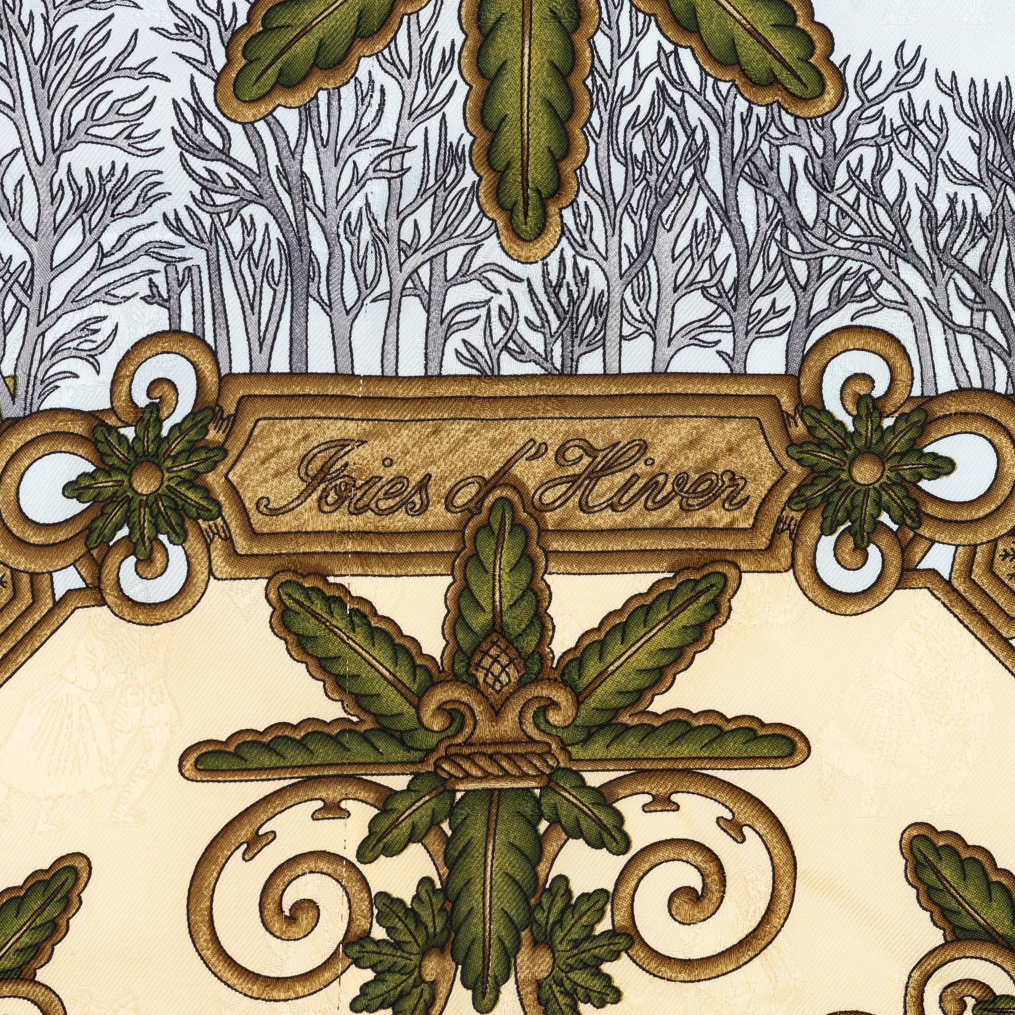 Hermès, scarf, "Joies d'Hiver".