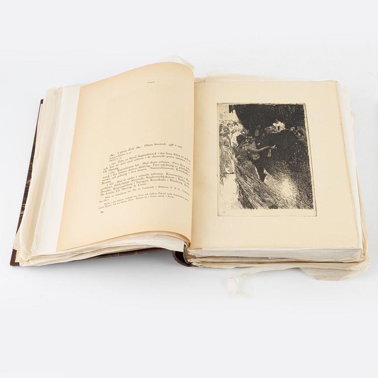 Book by Karl Asplund, "Zorns graverade verk. Beskrivande katalog" I-II, Stockholm (A-B. Bukowskis konsthandel) 1920-21.