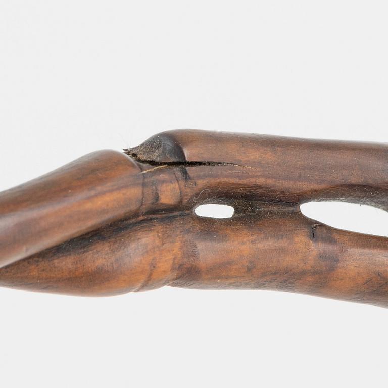 Penselställ med ruyistav, hardwood. Kina, 1900-tal.