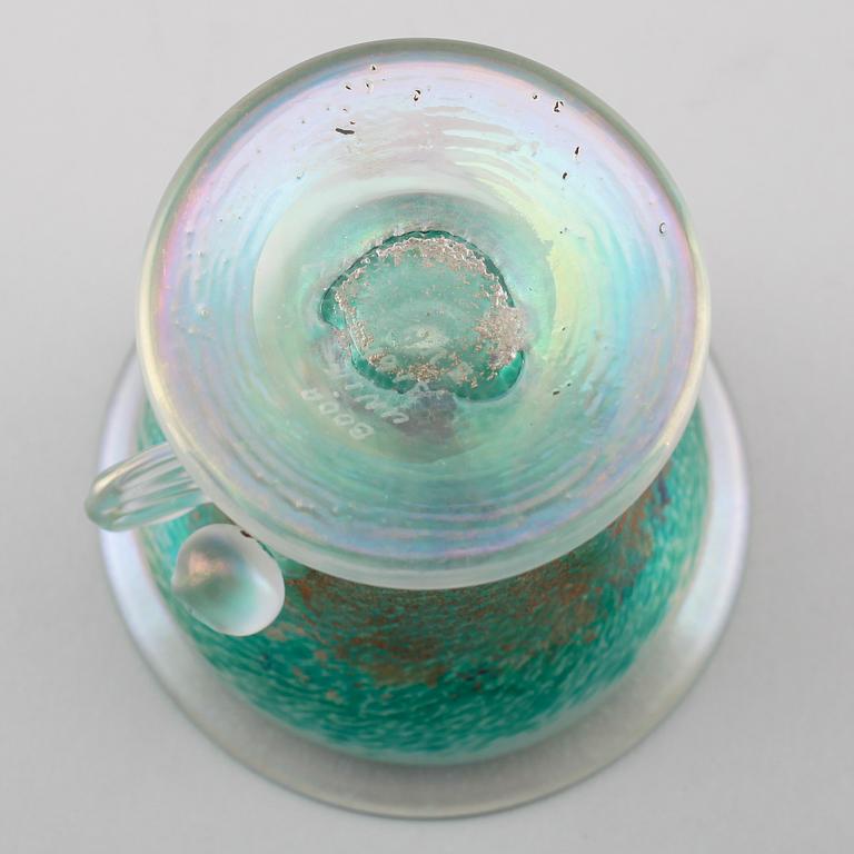 VAS, glas, Unik, Bertil Vallien, Kosta Boda, signerad.