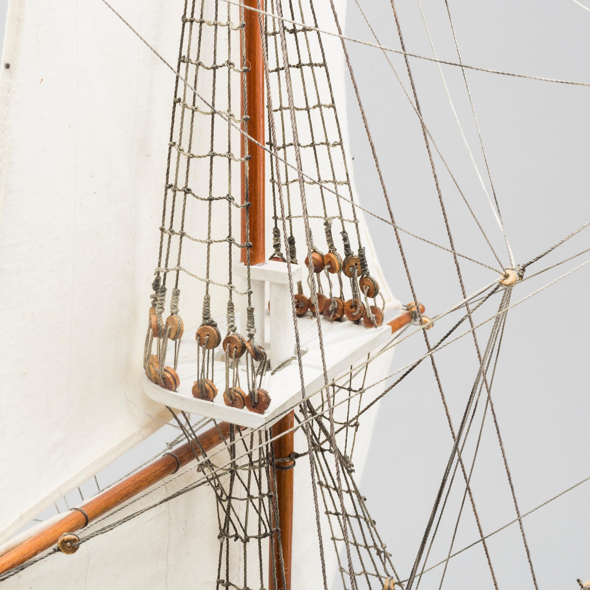 Model ship, wood, "Gothenburg", late 20th century,