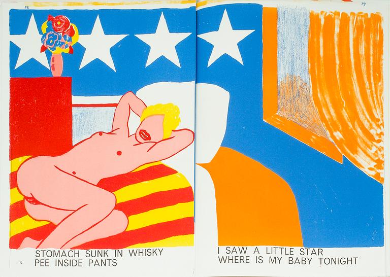 BOOK, "ONE CENT LIFE", Walasse Ting, edited by Sam Francis and published by E.W. Kornfeld, Bern, 1964. Edition 740/2000.