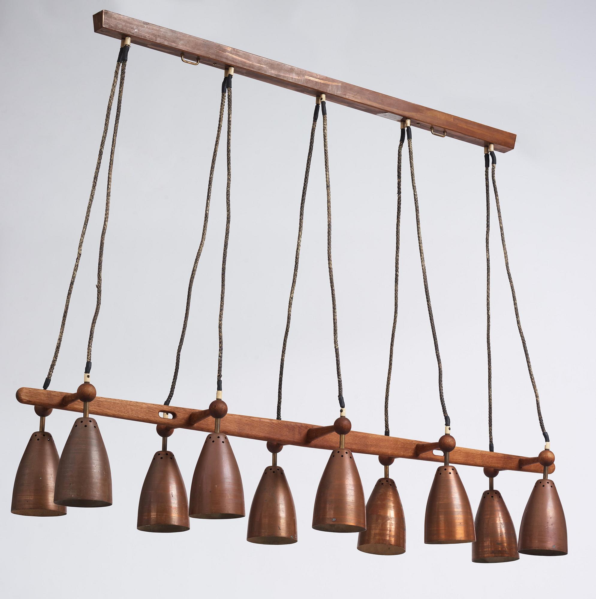 Hans-Agne Jakobsson, attributed, a ceiling lamp, Hans Agne Jakobsson AB, Markaryd, Sweden 1950s.