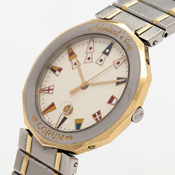 Corum, Admiral's cup, 35 mm, guld / stål, quartz.