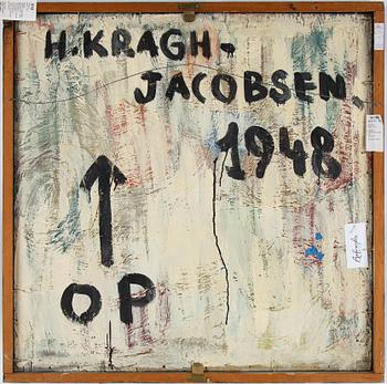Bamse Kragh Jacobsen, olja på pannå, signerad och daterad 1948 a tergo.