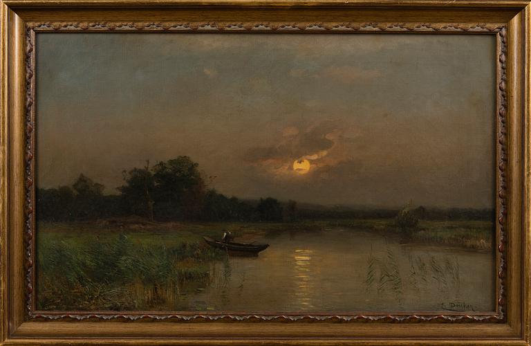 EUGEN GUSTAV DÜCKER, MOONLIGHT FISHING.