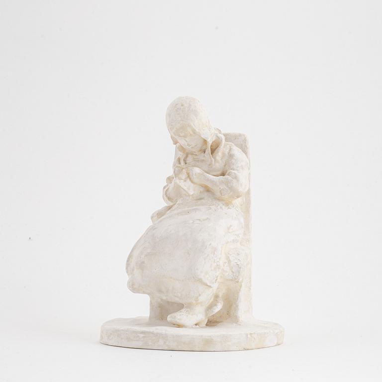 Ruth Milles, sculpture, plaster. Signed. Dated 1911.