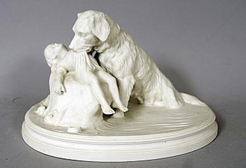 FIGURIN, parian. Gustafsberg 98.