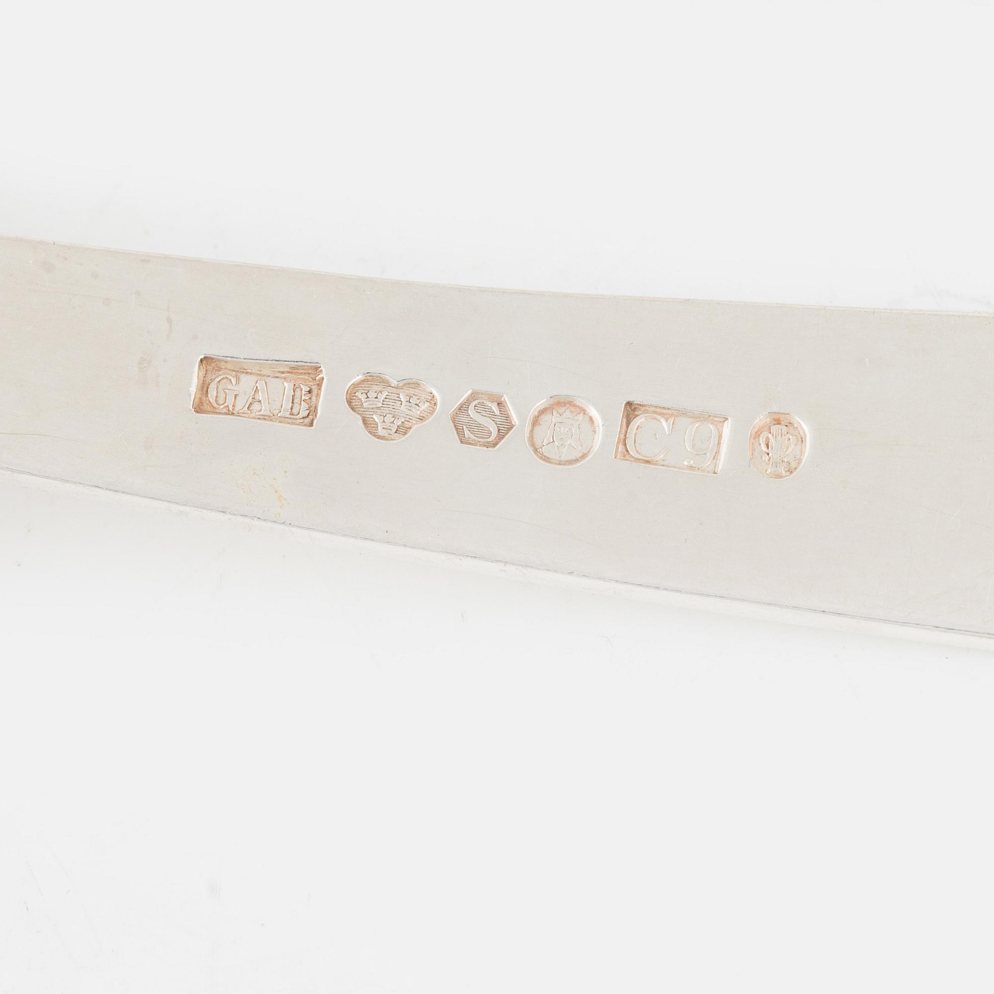 A Swedish Silver Cutlery, "Rosenholm", Jacob Ängman, GAB, including Stockholm 1951 (158 pieces).