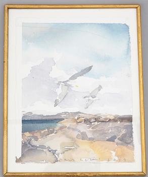 LARS LERIN, watercolour, signed and dated 2019.