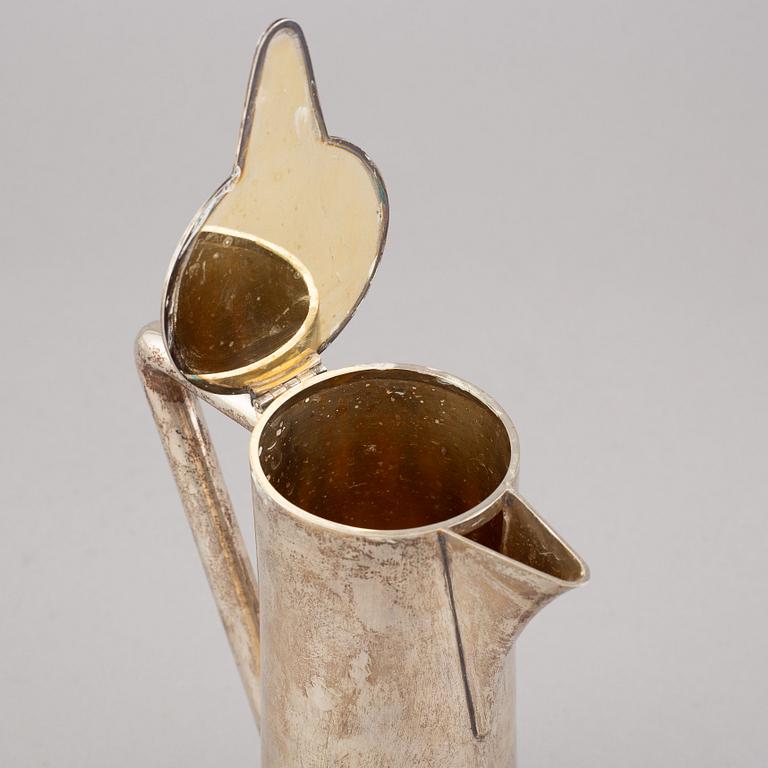 Vinkaraff, silver, Art Nouveau, AB David Andersen & Co, troligtvis, Stockholm, 1907.