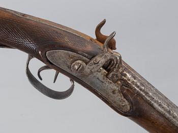 A rifle gun, 19th century,