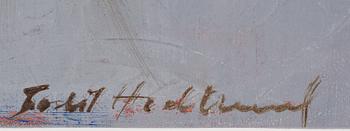 BODIL HEDLUND, olja på duk, signerad.