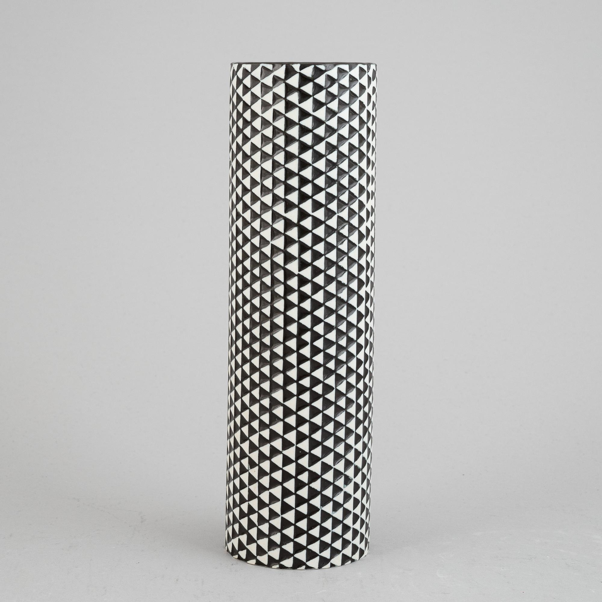 Stig Lindberg, a stoneware 'Domino' vase, Gustavsberg.