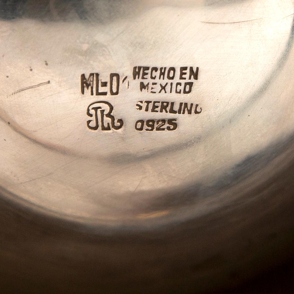 Bowl, sterling silver, Mexico.