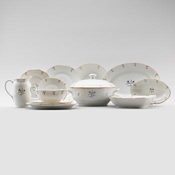 MATSERVIS, 67 delar, porslin, Lidköping.