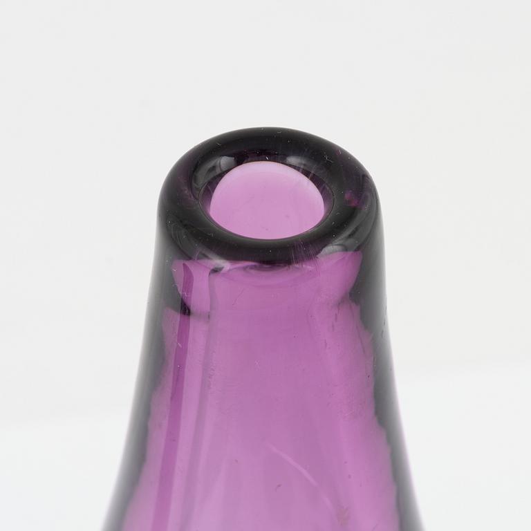 Anne Nilsson, a group of three glass vases, Orrefors.