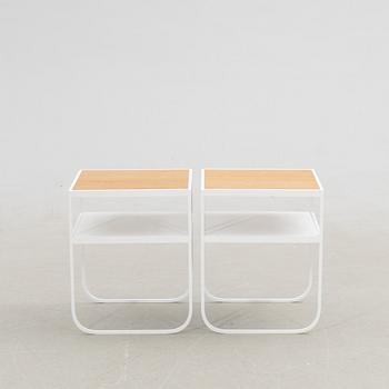 Mats Broberg & Johan Ridderstråle, bedside tables, a pair, "Nati Tati", Asplund.