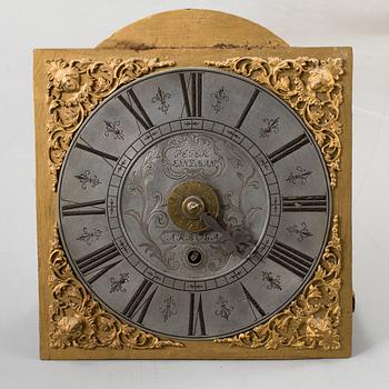 A long case clock, Peter Lindman Arboga Sweden, 18th century.