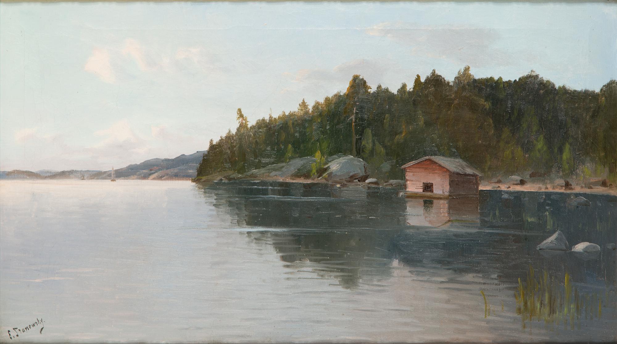 Eugen Stanowsky, oil on canvas, signed.