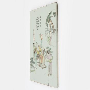 A Chinese porcelain painting, 20th Century.