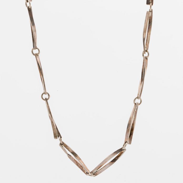 REY URBAN, necklace, silver, 1982.