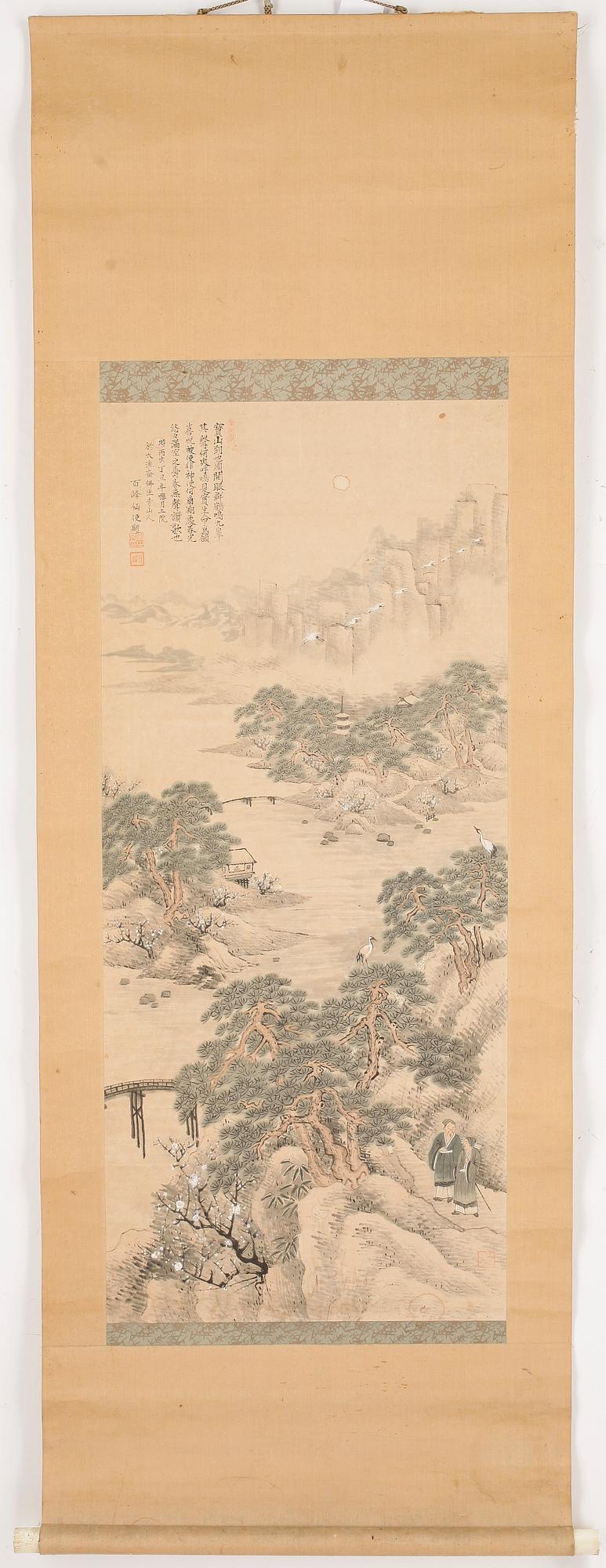 OKÄND KONSTNÄR, rullmålning, Japan, 1900-tal.