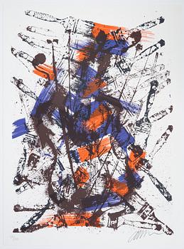 Arman, portfolio "Mélodie Brossée", with 3 silkscreen in colours, signed 78/150.