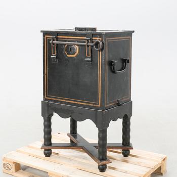 Cash chest on stand, second half of the 19th century.