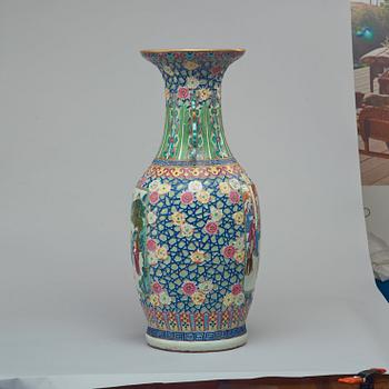 A large famille rose vase, China 20th century.