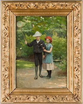 200. Carl Thomsen, CARL THOMSEN,  Signed C. Th. and dated -88. oil on canvas.