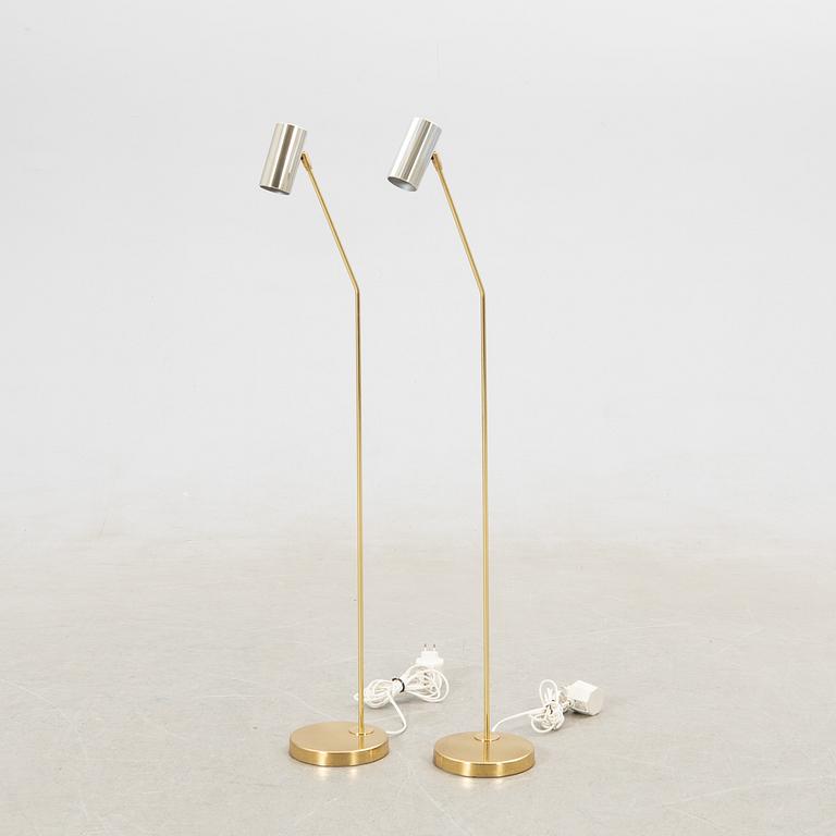 Golvlampor ett par Bergboms 1900-talets senare del.