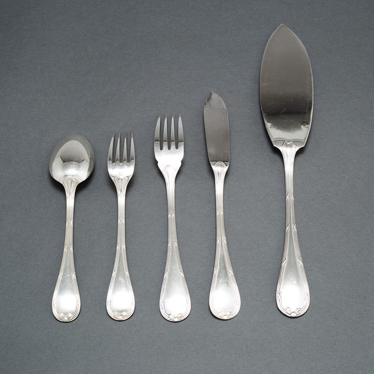 42 pcs silver plated cutlery from Christofle.