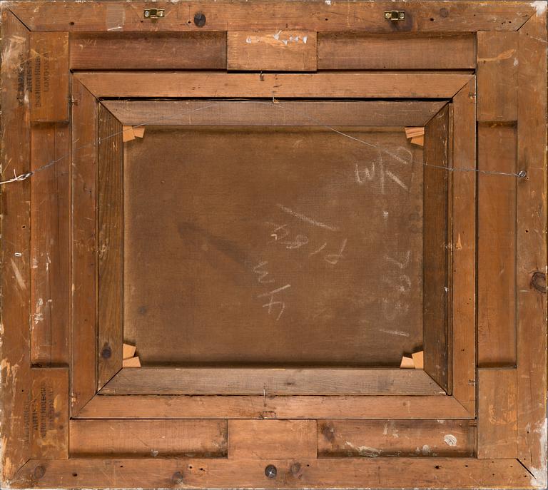 William Calcott Knell, oil on canvas, indistinct signature.