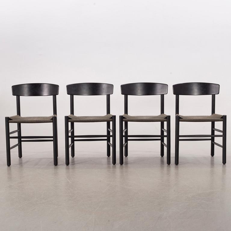 BØRGE MOGENSEN, a set of four J-39 chairs.