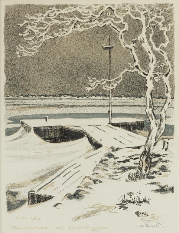 Roland Svensson, "Pelarvinter vid Svansbryggan".