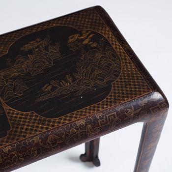 A Chinese lacquer altar table, late Qing dynasty.