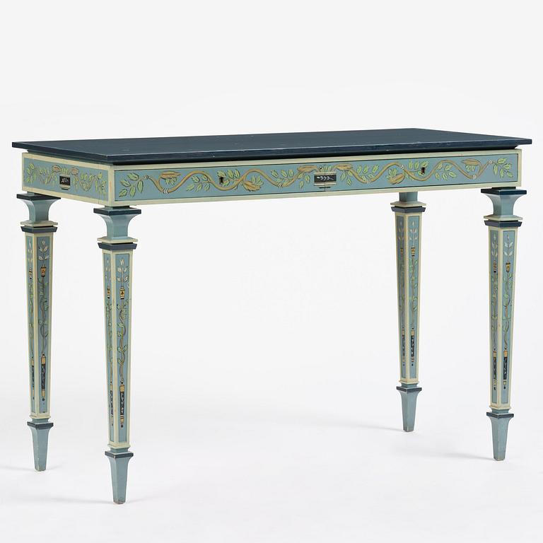 Carl Malmsten, a Swedish Grace console table, cabinetmaker Albin Johansson, Stockholm, for Villa Kvikkjokk, 1927.