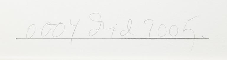 Dawid, photograph signed and dated 2005.