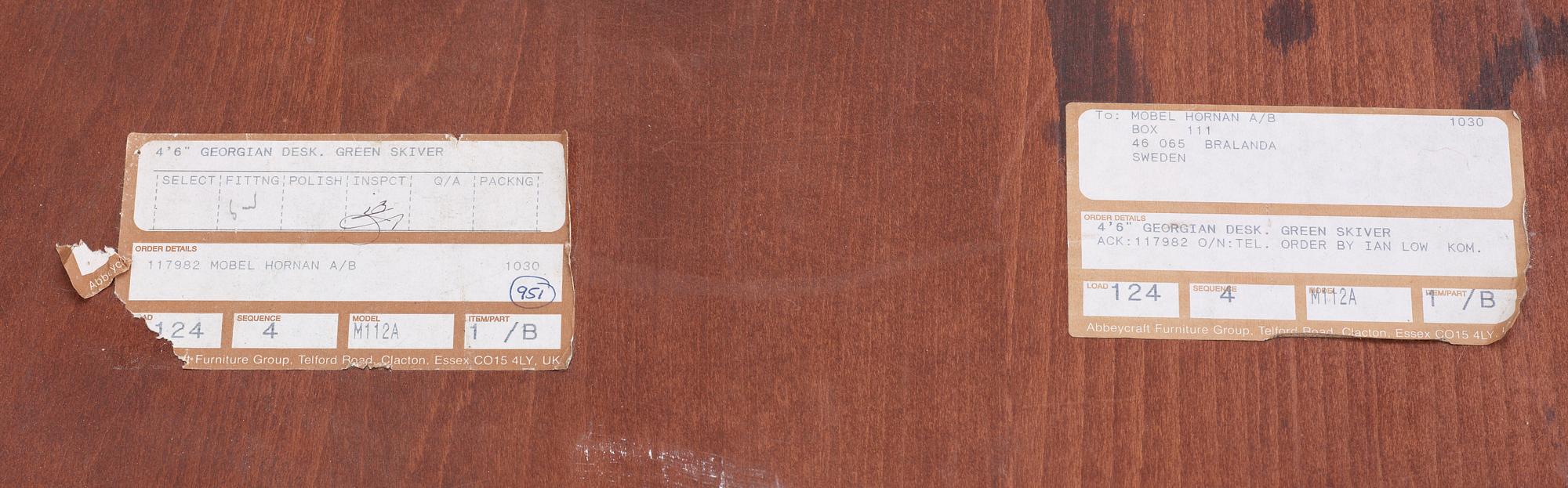 SKRIVBORD, England, 1900-tal.