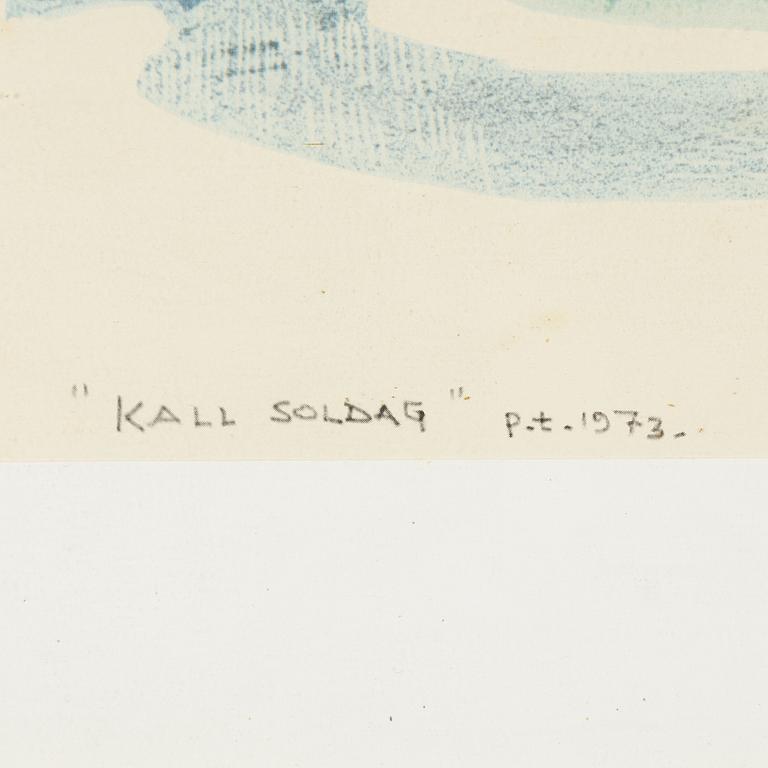Roland Svensson, litografi, signerad, prtovtryck daterad 1973.